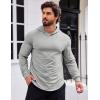 imageCOOFANDY Mens Workout Sweatshirts Long Sleeve Muscle Fit Athletic Gym Hoodies PulloverLight Grey 1