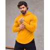 imageCOOFANDY Mens Workout Sweatshirts Long Sleeve Muscle Fit Athletic Gym Hoodies PulloverYellow