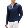 imageCOOFANDY Men Full Zip UPF 50 Sun Protection Hoodie Jacket Long Sleeve Lightweight Breathable UV Shirts with PocketsNavy Blue