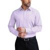 imageCOOFANDY Mens Dress Shirts Wrinkle Free Long Sleeve Button Down Shirts Formal Business ShirtPurple Middle Plaid