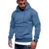 imageCOOFANDY Mens Hoodie Sweatshirts Casual Drawstring Hoodies Fashion Hooded Collar Athletic Pullover with PocketDark Blue