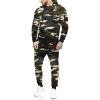 imageCOOFANDY Mens Tracksuit 2 Piece Hooded Athletic Sweatsuits Casual Running Jogging Sport Suit SetsGreen Camo