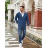 imageCOOFANDY Mens Cardigan Sweaters with Button Lightweight Casual V Neck Long Sleeve Pockets Knitted SweaterBlue