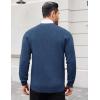 imageCOOFANDY Mens Cardigan Sweaters with Button Lightweight Casual V Neck Long Sleeve Pockets Knitted SweaterBlue