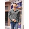imageCOOFANDY Mens Casual Slim Fit Pullover Sweater Knitted Thermal SweatshirtBlack and White