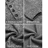 imageCOOFANDY Mens Casual Slim Fit Pullover Sweater Knitted Thermal SweatshirtBlack and White