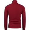 imageCOOFANDY Mens Casual Slim Fit Pullover Sweater Knitted Thermal SweatshirtRed