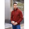 imageCOOFANDY Mens Casual Slim Fit Pullover Sweater Knitted Thermal SweatshirtWine Red