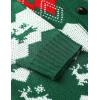 imageCOOFANDY Mens Christmas Cardigans Ugly Xmas Sweaters Reindeer Snowflake Shawl Collar Knitted Cardigan SweaterCheckered Christmas Tree