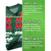 imageCOOFANDY Mens Christmas Cardigans Ugly Xmas Sweaters Reindeer Snowflake Shawl Collar Knitted Cardigan SweaterCheckered Christmas Tree