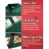 imageCOOFANDY Mens Christmas Cardigans Ugly Xmas Sweaters Reindeer Snowflake Shawl Collar Knitted Cardigan SweaterGreen Santa Claus