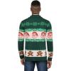 imageCOOFANDY Mens Christmas Cardigans Ugly Xmas Sweaters Reindeer Snowflake Shawl Collar Knitted Cardigan SweaterGreen Santa Claus