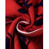 imageCOOFANDY Mens Christmas Cardigans Ugly Xmas Sweaters Reindeer Snowflake Shawl Collar Knitted Cardigan SweaterRed Elk