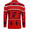 imageCOOFANDY Mens Christmas Cardigans Ugly Xmas Sweaters Reindeer Snowflake Shawl Collar Knitted Cardigan SweaterRed Elk