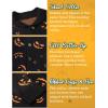 imageCOOFANDY Mens Christmas Cardigans Ugly Xmas Sweaters Reindeer Snowflake Shawl Collar Knitted Cardigan SweaterYellow Pumpkin