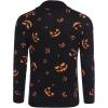 imageCOOFANDY Mens Christmas Cardigans Ugly Xmas Sweaters Reindeer Snowflake Shawl Collar Knitted Cardigan SweaterYellow Pumpkin