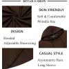 imageCOOFANDY Mens Hooded Poncho Cape Cloak Casual Asymmetric Hem Hoodie SweatshirtsDark Brown