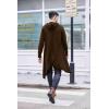 imageCOOFANDY Mens Hooded Poncho Cape Cloak Casual Asymmetric Hem Hoodie SweatshirtsDark Brown