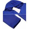 imageCOOFANDY Mens Hooded Poncho Cape Cloak Casual Asymmetric Hem Hoodie SweatshirtsSnorkel Blue