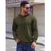 imageCOOFANDY Mens Hoodies Pullover Long Sleeve Casual Fashion Sweatshirts Drawstring Gym Hooded Shirt with Kanga PocketArmy Green