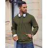 imageCOOFANDY Mens Hoodies Pullover Long Sleeve Casual Fashion Sweatshirts Drawstring Gym Hooded Shirt with Kanga PocketArmy Green