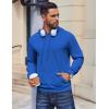imageCOOFANDY Mens Hoodies Pullover Long Sleeve Casual Fashion Sweatshirts Drawstring Gym Hooded Shirt with Kanga PocketBlue