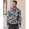 imageCOOFANDY Mens Hoodies Pullover Long Sleeve Casual Fashion Sweatshirts Drawstring Gym Hooded Shirt with Kanga PocketDark Camo