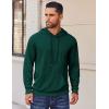 imageCOOFANDY Mens Hoodies Pullover Long Sleeve Casual Fashion Sweatshirts Drawstring Gym Hooded Shirt with Kanga PocketGreen