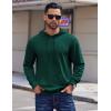 imageCOOFANDY Mens Hoodies Pullover Long Sleeve Casual Fashion Sweatshirts Drawstring Gym Hooded Shirt with Kanga PocketGreen