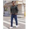 imageCOOFANDY Mens Hoodies Pullover Long Sleeve Casual Fashion Sweatshirts Drawstring Gym Hooded Shirt with Kanga PocketGrey