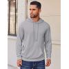 imageCOOFANDY Mens Hoodies Pullover Long Sleeve Casual Fashion Sweatshirts Drawstring Gym Hooded Shirt with Kanga PocketLight Grey
