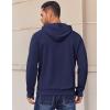 imageCOOFANDY Mens Hoodies Pullover Long Sleeve Casual Fashion Sweatshirts Drawstring Gym Hooded Shirt with Kanga PocketNavy Blue