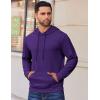 imageCOOFANDY Mens Hoodies Pullover Long Sleeve Casual Fashion Sweatshirts Drawstring Gym Hooded Shirt with Kanga PocketPurple