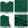 imageCOOFANDY Mens Sweater Vest V Neck Casual Sleeveless Knitted Button Cardigan VestDark Green