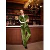 imageCOOFANDY Mens Tracksuit 2 Piece Set Velour Sweatsuit Jogging Suits Full Zip Jacket Pants OutfitsArmy Green