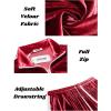 imageCOOFANDY Mens Tracksuit 2 Piece Set Velour Sweatsuit Jogging Suits Full Zip Jacket Pants OutfitsBurgundy