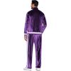 imageCOOFANDY Mens Tracksuit 2 Piece Set Velour Sweatsuit Jogging Suits Full Zip Jacket Pants OutfitsLight Purple