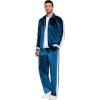 imageCOOFANDY Mens Tracksuit 2 Piece Set Velour Sweatsuit Jogging Suits Full Zip Jacket Pants OutfitsRoyal Blue