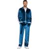imageCOOFANDY Mens Tracksuit 2 Piece Set Velour Sweatsuit Jogging Suits Full Zip Jacket Pants OutfitsRoyal Blue
