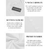 imageCOOFANDY Mens V Neck Cardigan Sweater Casual Lightweight Button Down Knitted Cardigan SweaterAll White