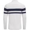 imageCOOFANDY Mens V Neck Cardigan Sweater Casual Lightweight Button Down Knitted Cardigan SweaterWhite Stripe
