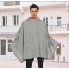 imageCOOFANDY Unisex Casual Hooded Poncho Cape Cloak Fashion Coat Hoodie Pullover with PocketGrey