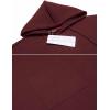 imageCOOFANDY Unisex Casual Hooded Poncho Cape Cloak Fashion Coat Hoodie Pullover with PocketWine Red