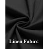 imageCOOFANDY Mens 2 Piece Linen Cotton Suits Set Casual Linen Lightweight Suit Summer Beach WeddingBlack