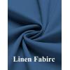 imageCOOFANDY Mens 2 Piece Linen Cotton Suits Set Casual Linen Lightweight Suit Summer Beach WeddingBlue