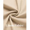 imageCOOFANDY Mens 2 Piece Linen Cotton Suits Set Casual Linen Lightweight Suit Summer Beach WeddingKhaki