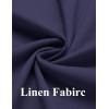 imageCOOFANDY Mens 2 Piece Linen Cotton Suits Set Casual Linen Lightweight Suit Summer Beach WeddingNavy Blue