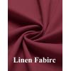 imageCOOFANDY Mens 2 Piece Linen Cotton Suits Set Casual Linen Lightweight Suit Summer Beach WeddingWine Red