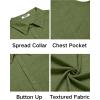 imageCOOFANDY Mens Sleeveless Beach Shirts Summer Button Up Tank Tops Casual Textured Tank ShirtArmy Green