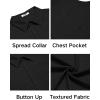 imageCOOFANDY Mens Sleeveless Beach Shirts Summer Button Up Tank Tops Casual Textured Tank ShirtBlack